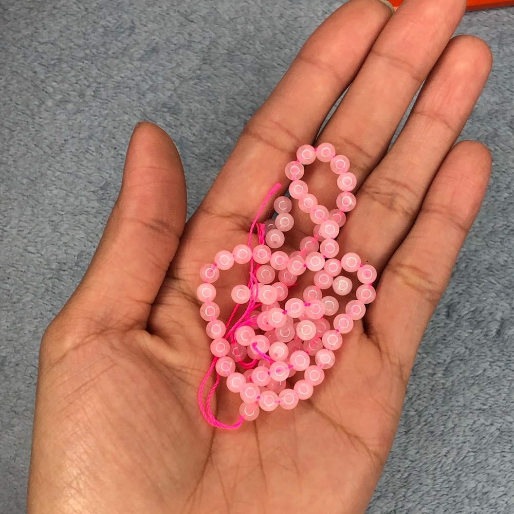 Rose quartz beads